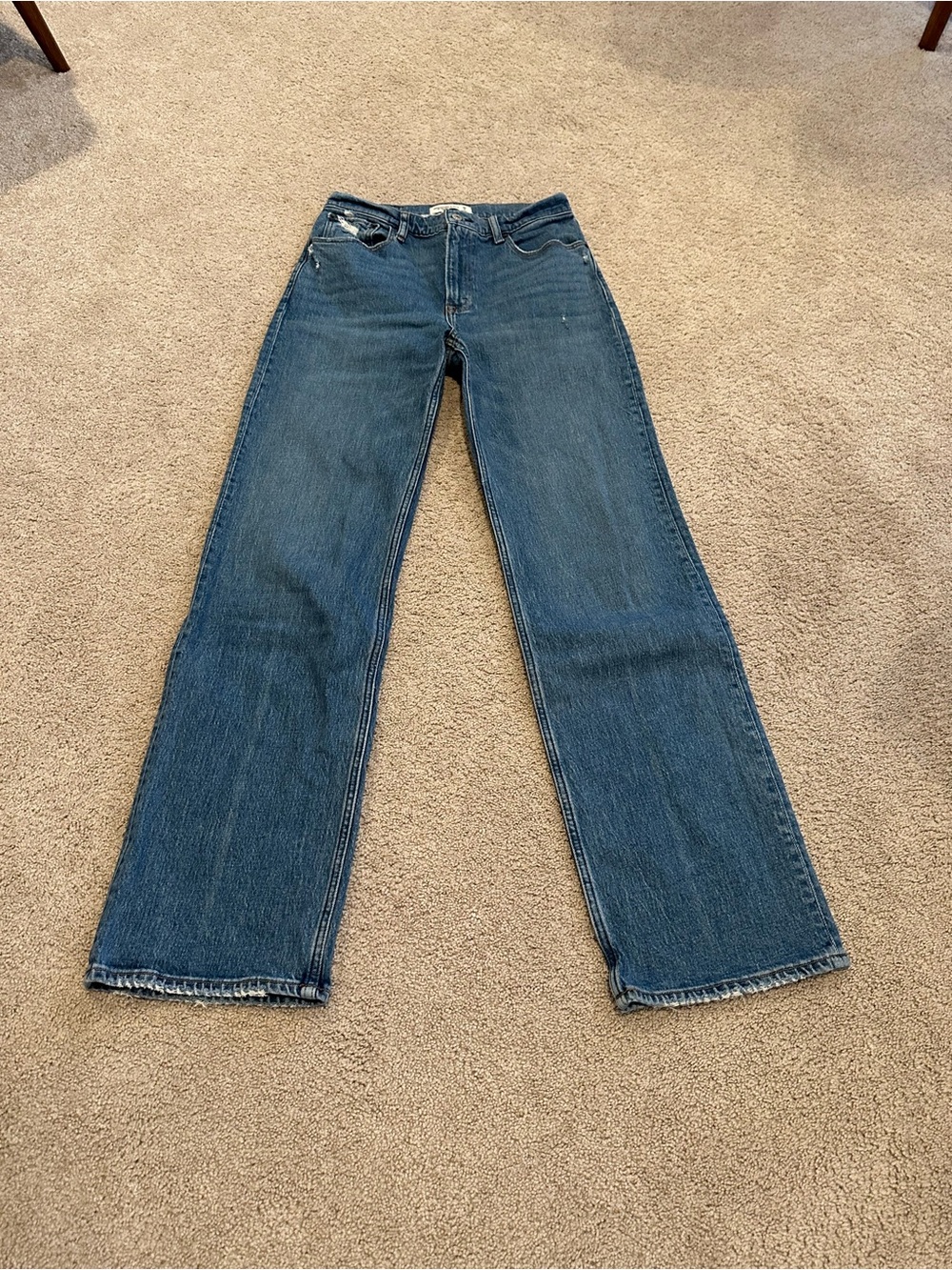 Abercrombie & Fitch ‘90s Relaxed High Rise Medium Blue